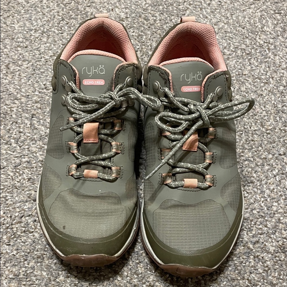 Ryka Olive and Coral Hiking Shoes